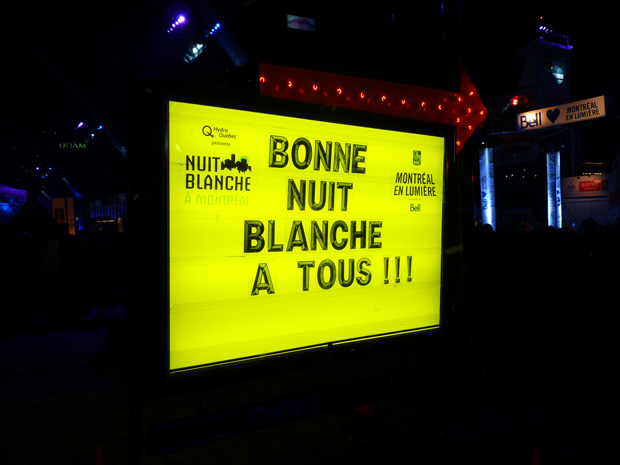 Nuit Blanche Montreal