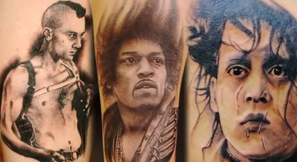 Tattoos: Pop Portraits, Japanese Traditional, American Eclectic 