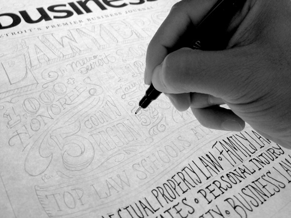 Joel Felix Hand Lettering Process