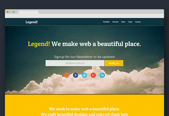 legend-free-responsive-one-page-template