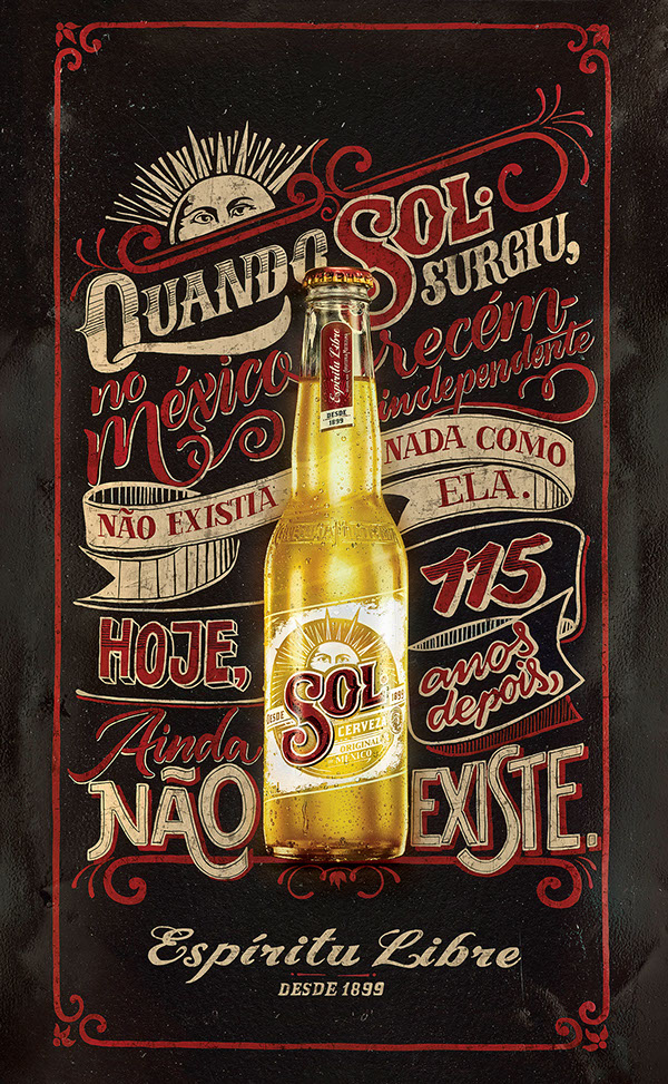 sol beer illustration