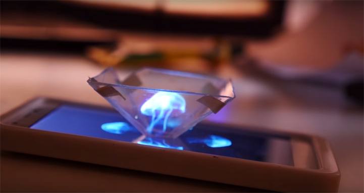 Créer un hologramme avec sons smartphone