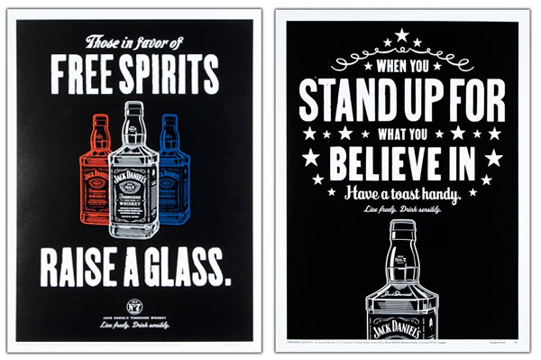 Jack daniels letterpress