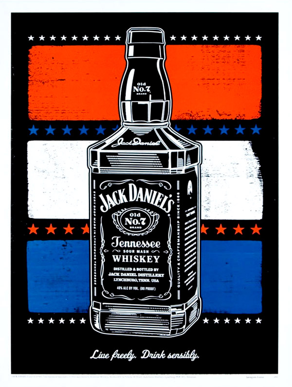 Jack daniels letterpress