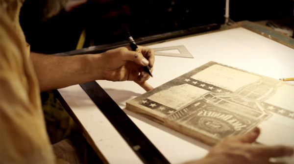 Jack daniels letterpress