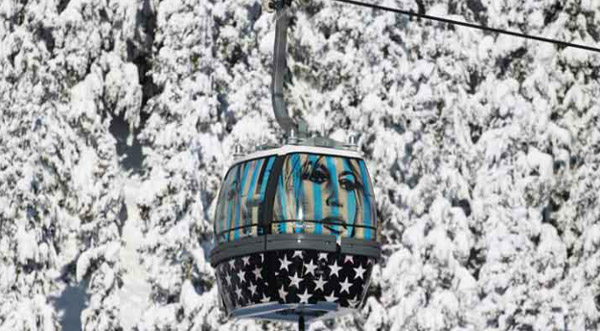 Art contemporain Télécabine de Courchevel