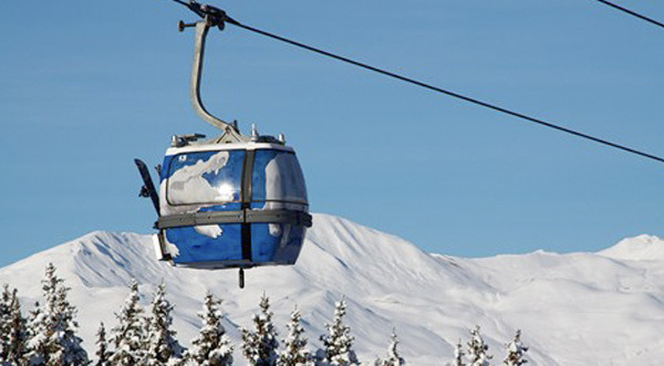 Art contemporain Télécabine de Courchevel