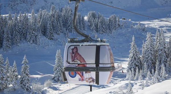 Art contemporain Télécabine de Courchevel