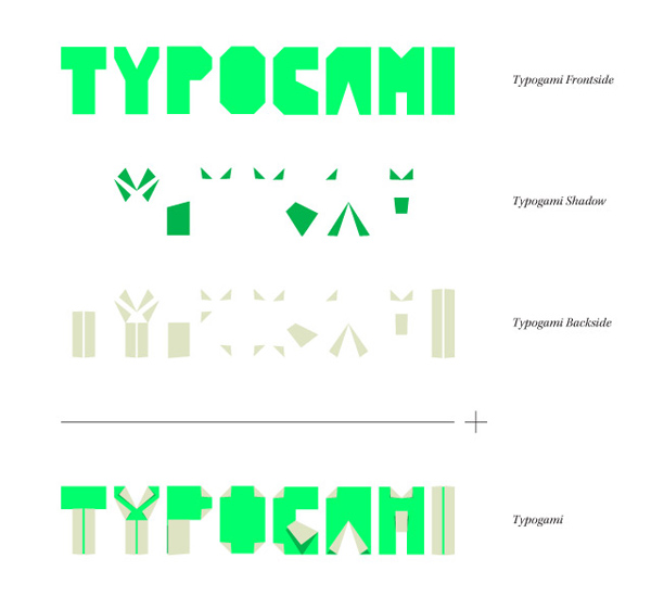 Typogami font