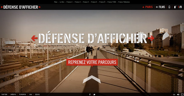 Défense d'afficher Webdoc France tv