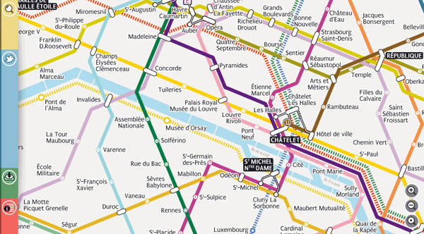 Sublyn Plan du metro Paris