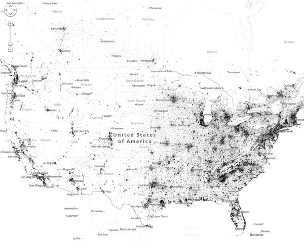 Census dotmap