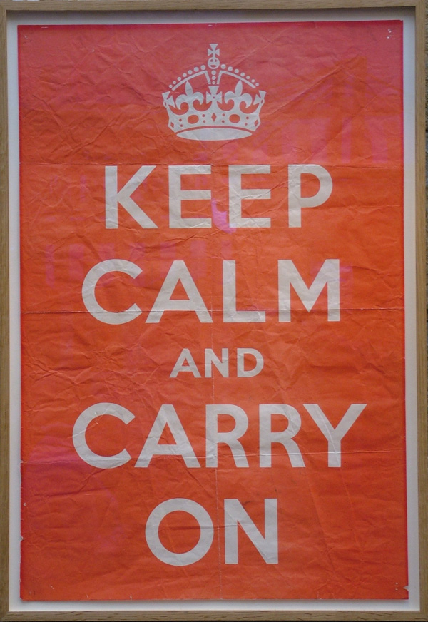 Keep calm and carry on Poster Story