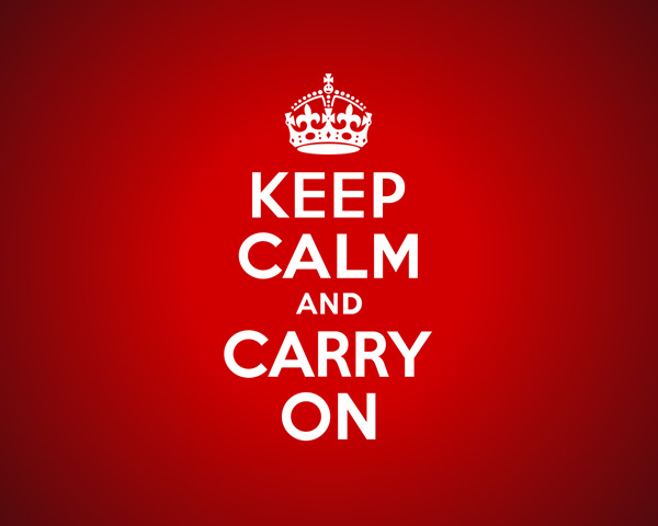 Keep calm and carry on Poster Story