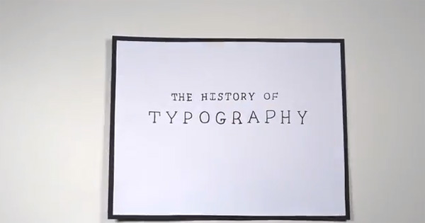 The hystory of typography