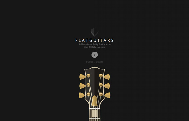 Flat guitars David Navarro Illustration