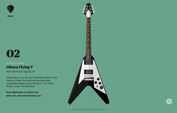 Flat guitars David Navarro Illustration