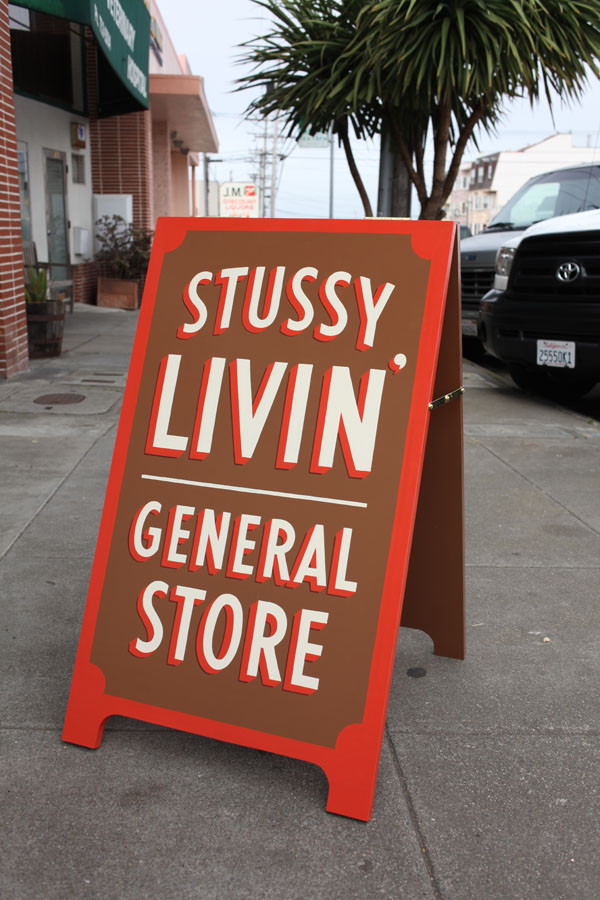 STUSSY Livin' GENERAL STORE, Sign Painting by Jeff Canham