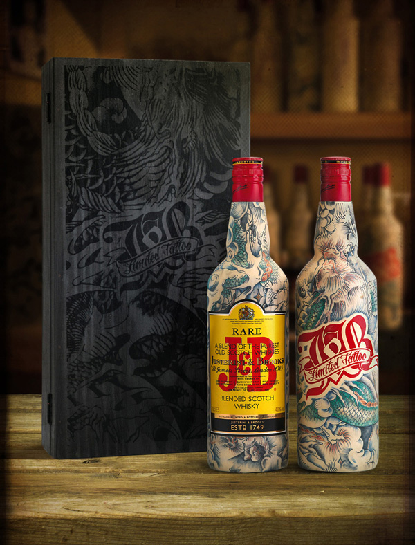 J&B Scotch Whisky tatto