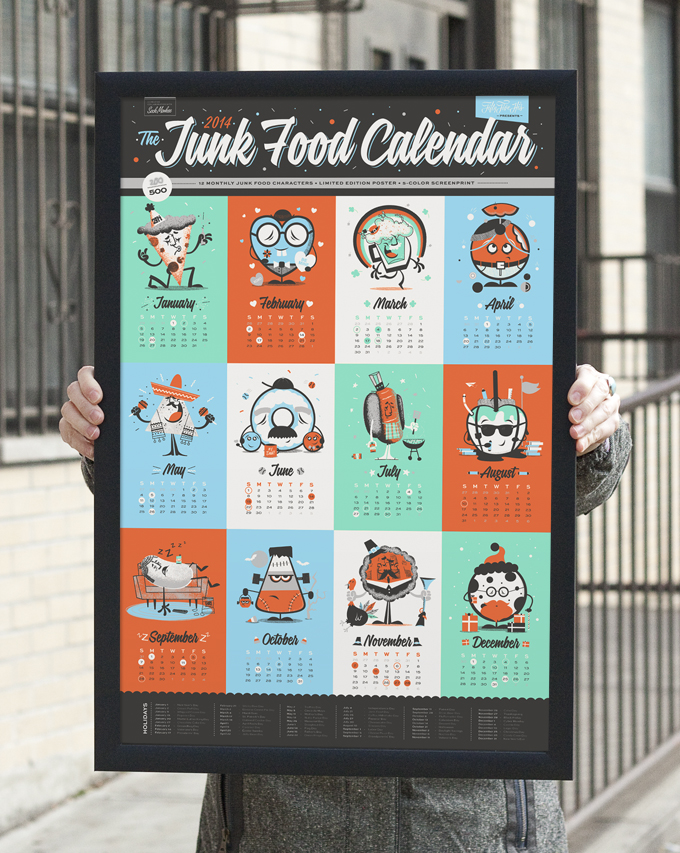 Making Of The Junk Food Calendar 55 Hi's