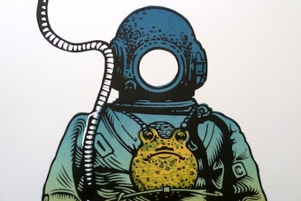 Behind the scene – La linogravure de Linocutboy: Deep Sea Diver