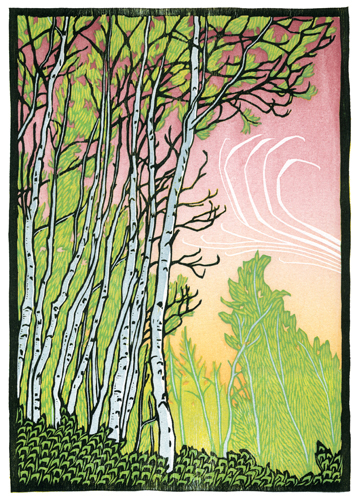 Nick Wroblewski Sway Woodcut printmaker