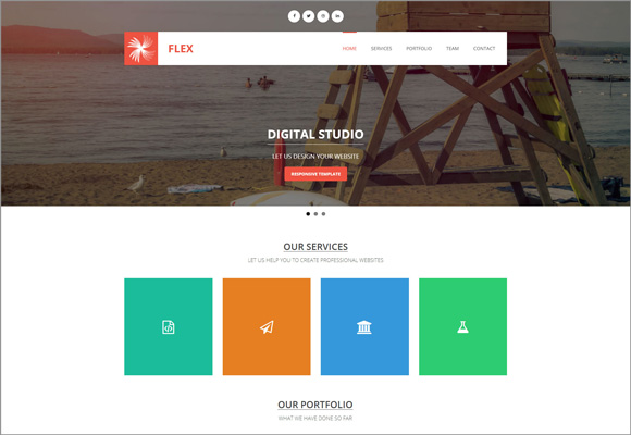 free-html-template-flex