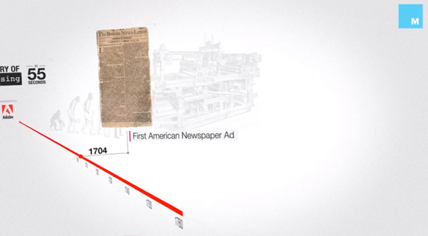 Histoire de la publicité Adobe Mashable