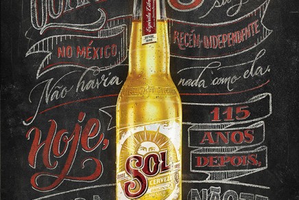 SOL Beer – Affiche à la craie et à la peinture par Jackson Alves