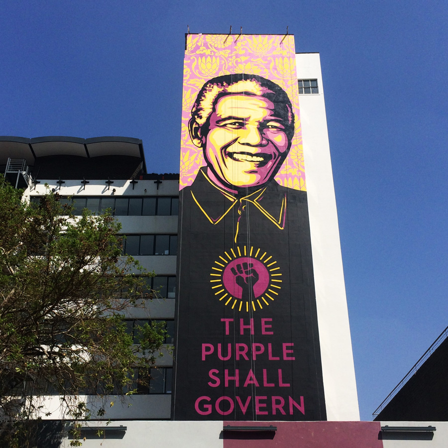 Nelson Mandela Shepard Fairey The Purple Shall Govern