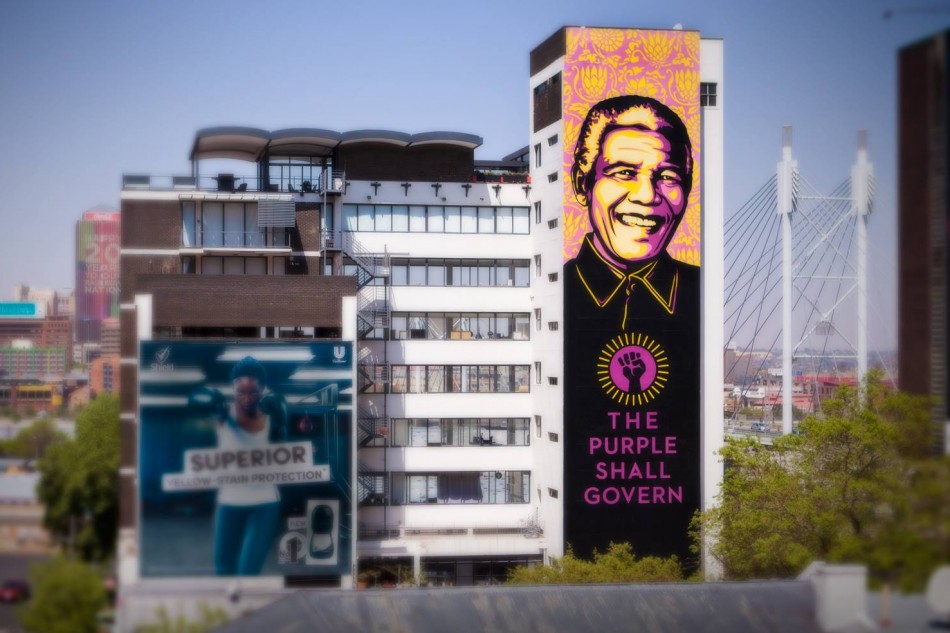 Nelson Mandela Shepard Fairey The Purple Shall Govern