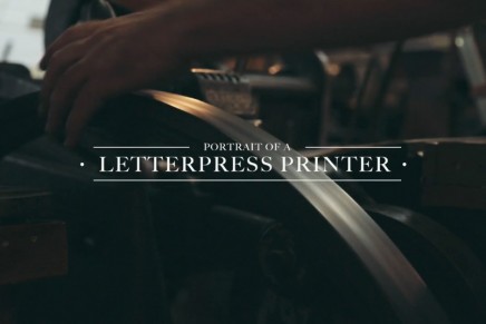 Portrait de William Amer, imprimeur letterpress