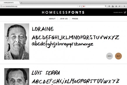 Homeless Fonts, la typo qui vient de la rue