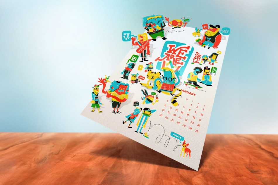 We Are Royale AR Calendar Undressed Design We Are Royale AR Calendar Undressed Design