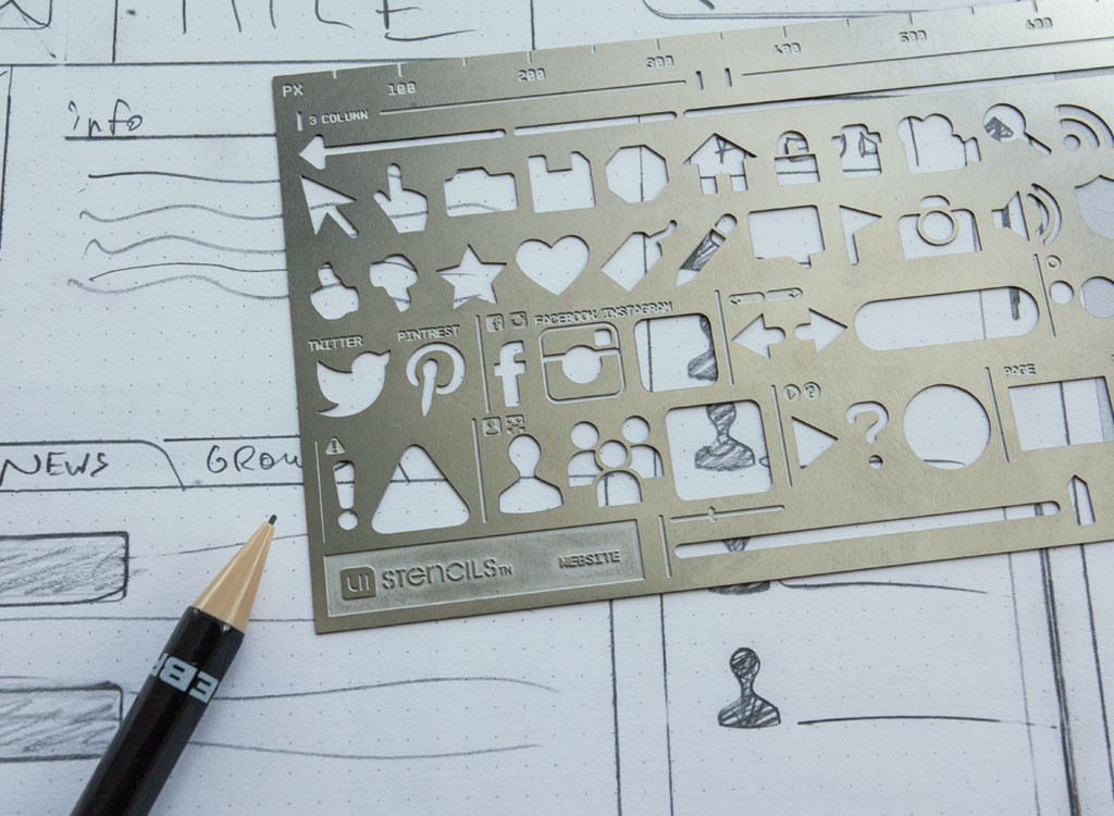 UI Stencil Wireframe