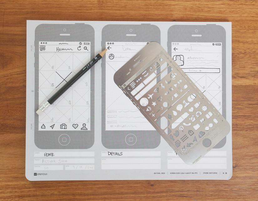 UI Stencil Wireframe