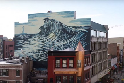 The Jersey Wave Mural, un nouveau making-of de la fresque de Shepard Fairey