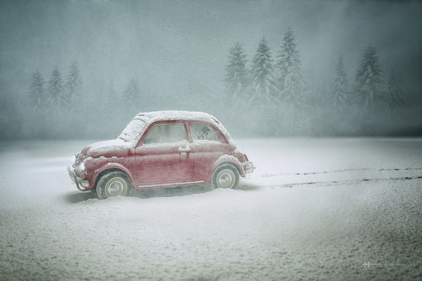 The Love Car Photo retouching