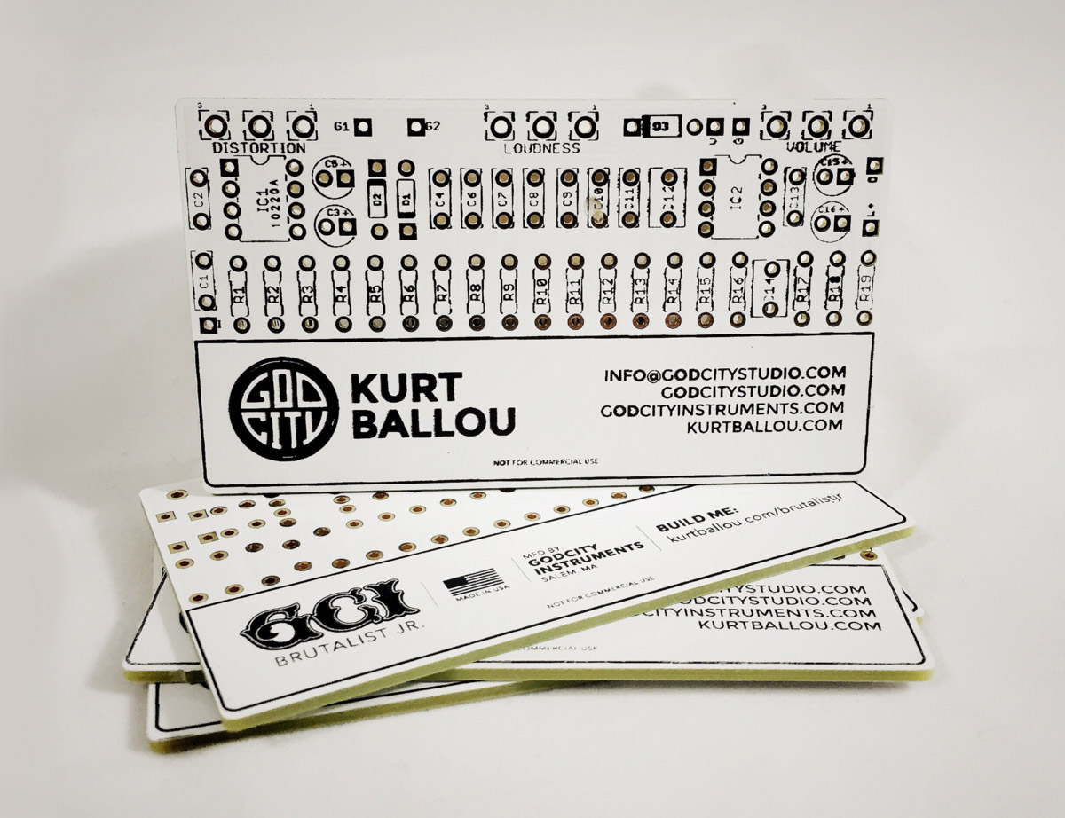 Kurt Ballou GodCity Studio carte de visite