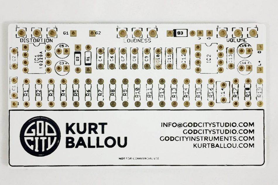 Kurt Ballou GodCity Studio carte de visite